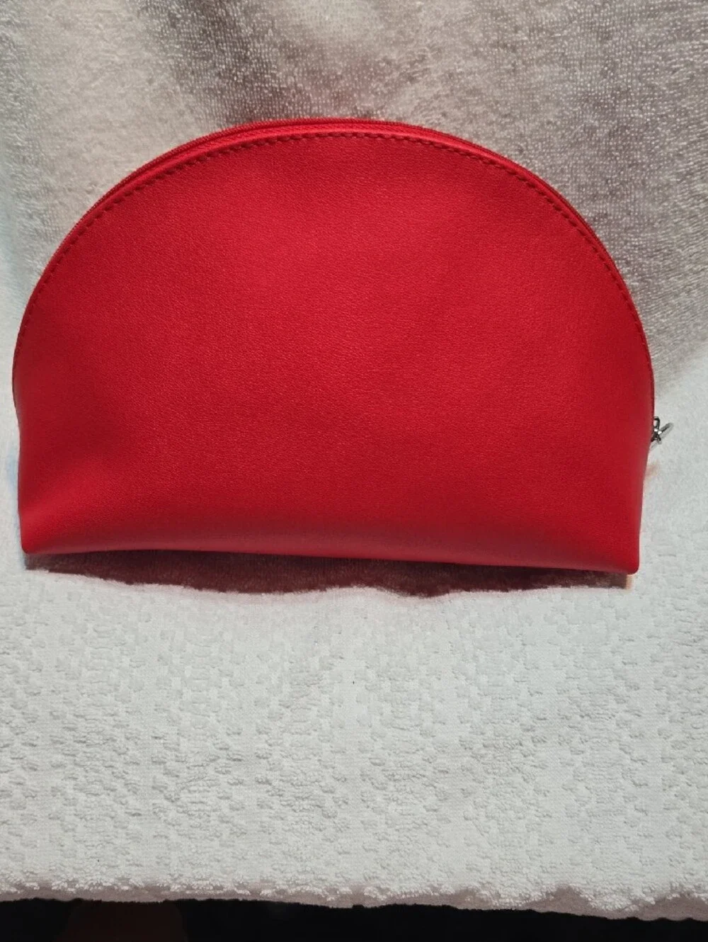 Givenchy Red Embossed Leather Cosmetic Case